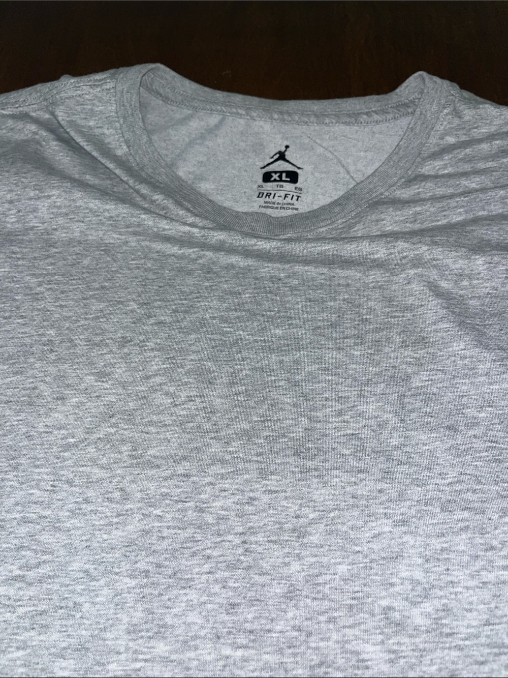Jordan Men's Heather Gray Dri-FIT Short Sleeve Tee